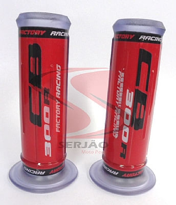 Manopla Silicone Cb300 Vermelha Aberta