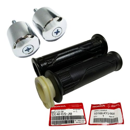 Manopla Titan 160 Fan 160 + Peso Cromado