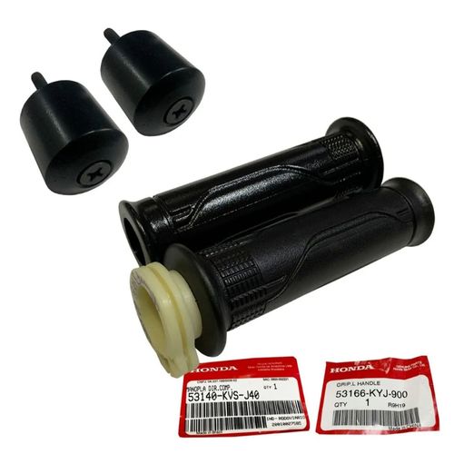 Manopla Original Cg Titan Fan 160 + Peso Guidão Preto