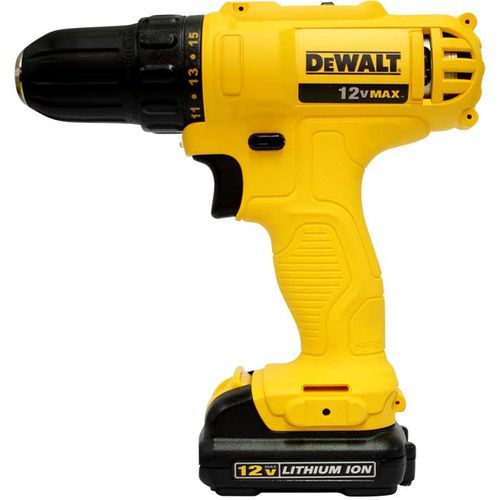 Furadeira Parafusadeira De Bateria 12V Max Lithium Ion 3/8 110V 2 Baterias  - Dcd700C2-Br - Dewalt