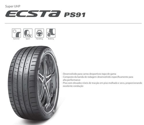 Pneu Kumho aro 19 - 235/35R19 - Ecsta PS91  -  91Y