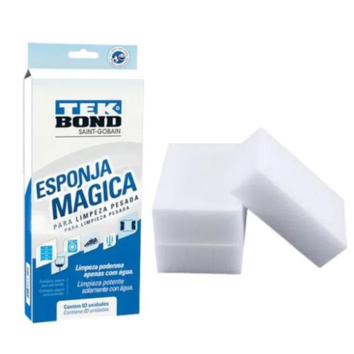 Esponja Mágica com 3 Unidades