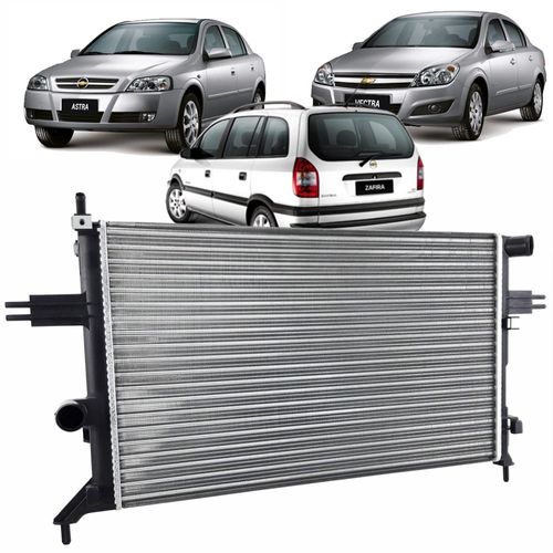 Radiador Valeo Chevrolet Astra 99 até 2009 Vectra 06 até 2009 Zafira 2001 até 2009 Todos sem Ar e com Ar Condicionado e com Câmbio Manual