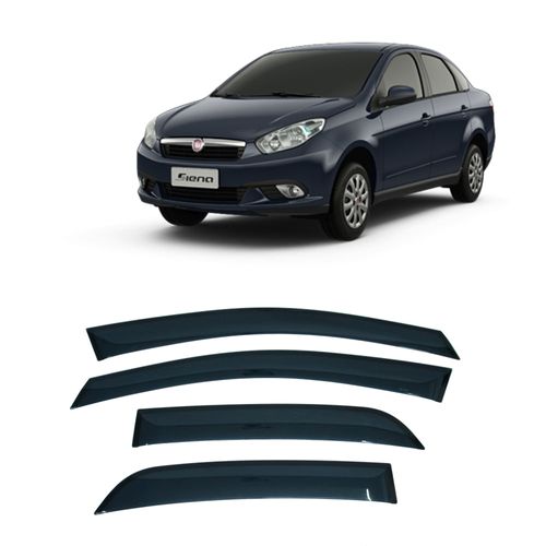 Calha de Chuva 4 Portas<br>Grand Siena 2012 até 2020