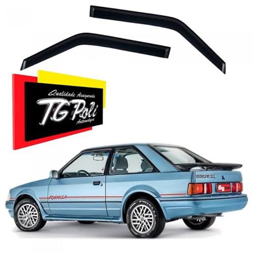 Calha de Chuva 2 Portas<br>Ford Escort Hobby 84 até 96