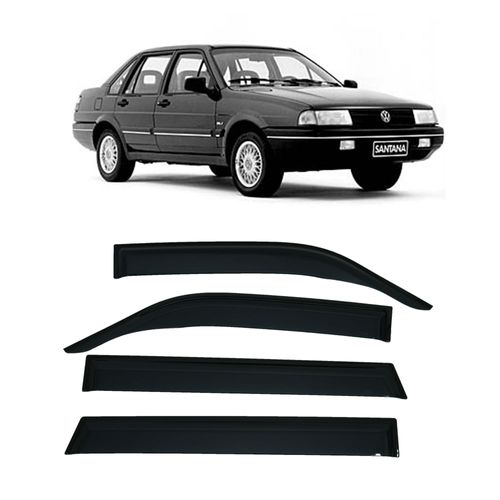 Calha de Chuva 4 Portas - Santana e Quantum Todos 1992 até 1998 Veículos com Quebra Vento