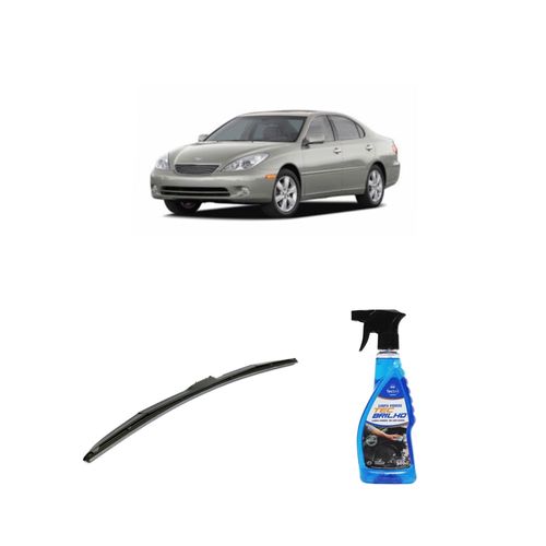 KIT LIMPA VIDROS SPRAY TECBRILHO 500ML PARA-BRISA TECBRIL + PALHETA UNIVERSAL HYBRID 24" REDUX32 LEXUS ES DE 2006 A 2012