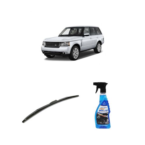 KIT LIMPA VIDROS SPRAY TECBRILHO 500ML PARA-BRISA TECBRIL + PALHETA UNIVERSAL HYBRID 24" REDUX32 RANGE ROVER VOGUE DE 2011 A 2022