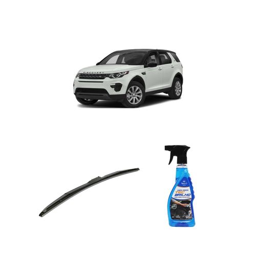 KIT LIMPA VIDROS SPRAY TECBRILHO 500ML PARA-BRISA TECBRIL + PALHETA UNIVERSAL HYBRID 24" REDUX32 DISCOVERY SPORT DE 2019 A 2022