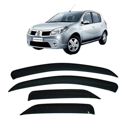 Calha de Chuva 4 Portas Renault Sandero 2007 até 2013