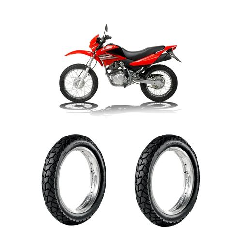 Par de pneus Bros Nrx125 150 90/90-19 + 110/90-17 Viper Maggion