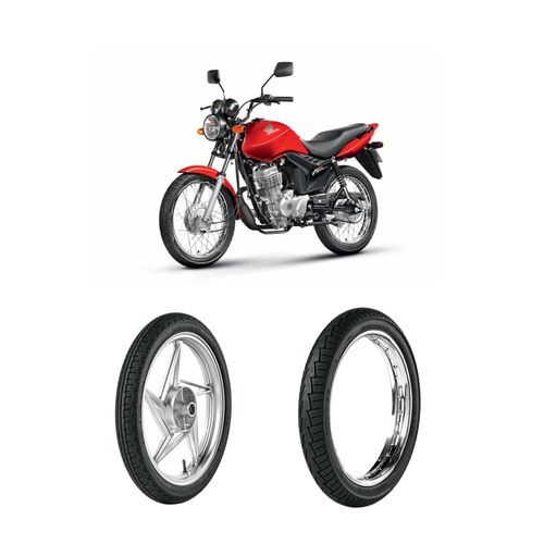 Par de pneus Cg 150 Cg 125 Ybr 125 Yes 125 90/90-18 + 2.75-18 Winner Maggion