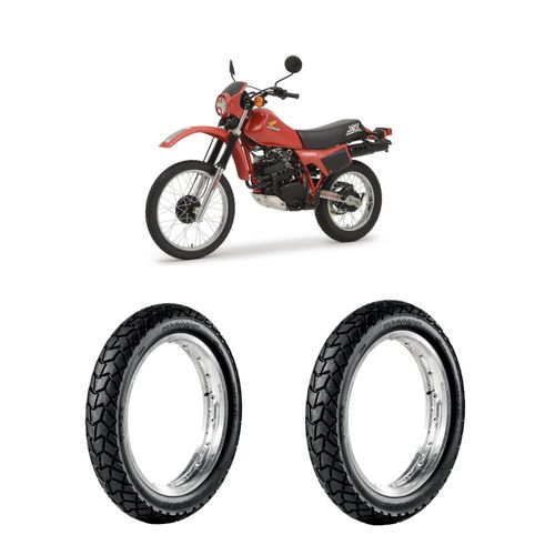 Par de pneus Falcon Xl250 Xt600 120/90-17 + 90/90-21 Viper Maggion