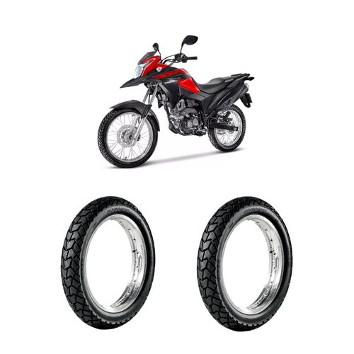 Par de pneus Bros 150 Xre 190 Crosser 150 110/90-17 + 90/90-19 Viper Maggion