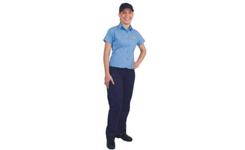 Unif. camisa feminina mc pp      / UN / Mac