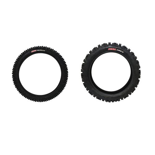 Pneu 80/100-21 Dianteiro 875508 + Pneu 120/100-18 Traseiro Ibex 879303 Kenda