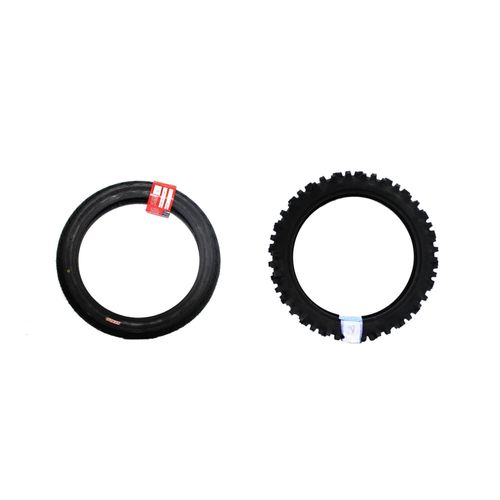 Pneu 80/100 aro 18tl dianteiro + pneu 110/90-19 k760 trakmaster traseiro kenda