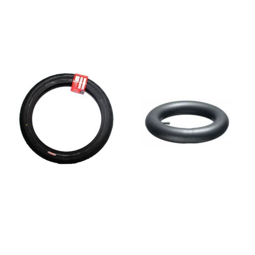 Pneu 80/100 Aro 18tl Dianteiro Kenda + Câmara Ar Kelv Aro18 878749