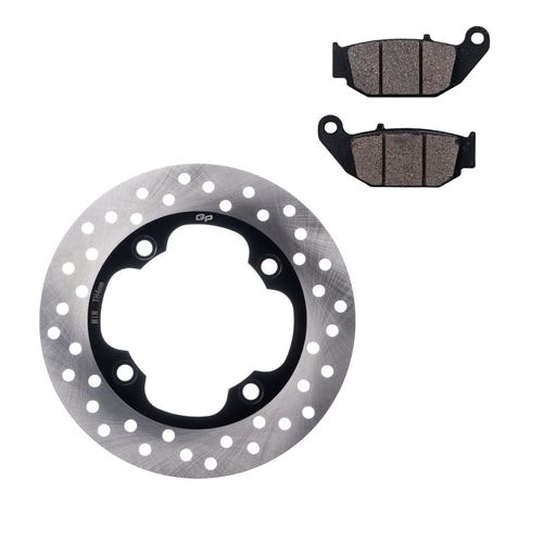 Kit Disco de Freio + Pastilha Traseiro NXR 160 Bros -XRE 190