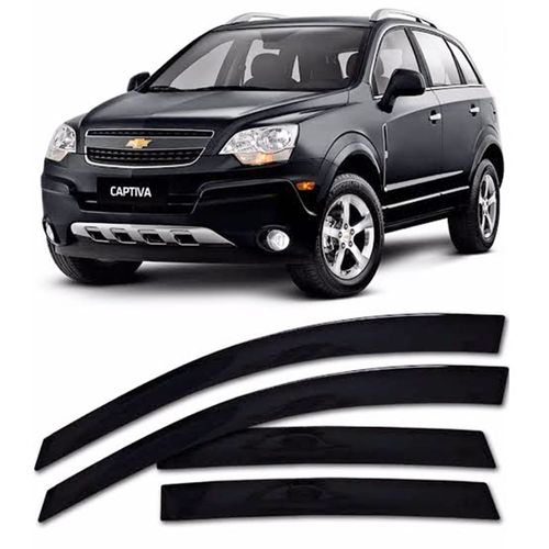 Calha de Chuva 4 Portas<br>Chevrolet Captiva 2008 até 2018