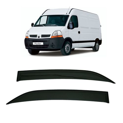 Calha de Chuva 2 Portas Renault Master 2002 até 2017 Iveco Daily 2008 até 2015 Mercedes Sprinter 2012 até 2015