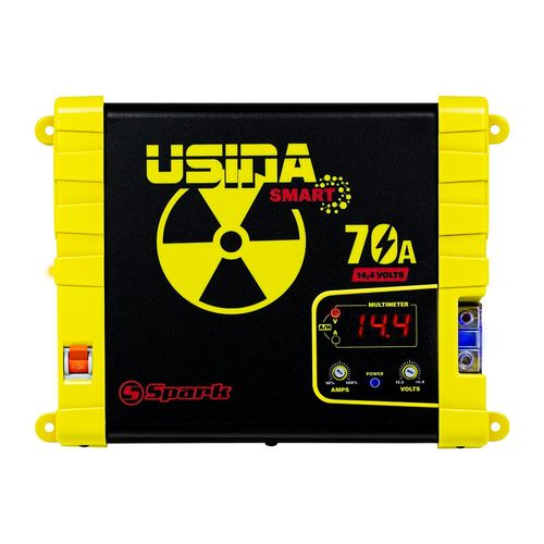 Fonte e Carregador Automotivo Usina 70A Smart - 12V voltimetro SUVA1270BV