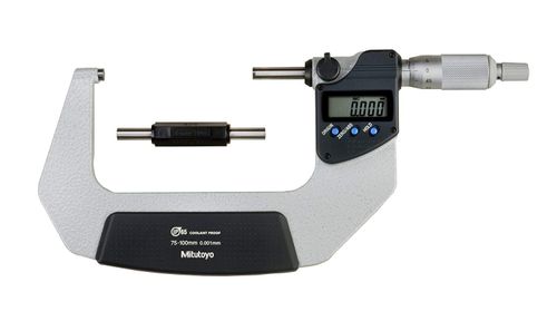 Micrômetro Externo Digital 75-100mm 0,001 mm Sem Saída de Dados Com Proteção IP65 293-243-30
