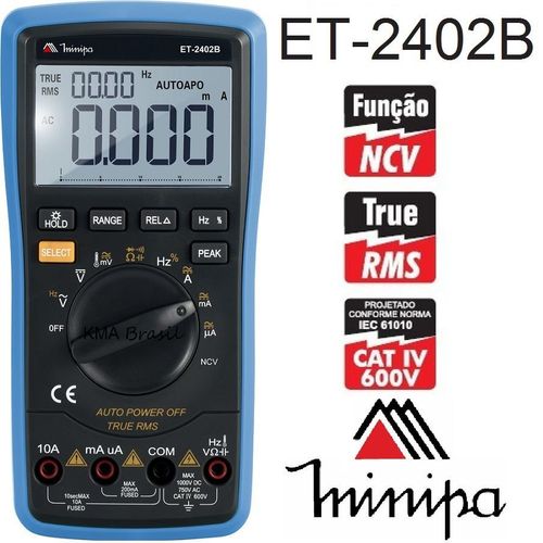 ET-2402B Multimetro Digital Minipa