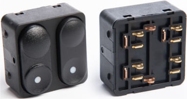 INTERRUPTOR BOTAO VIDRO DUPLO KADET-IPANEMA 94-98 - K3165010