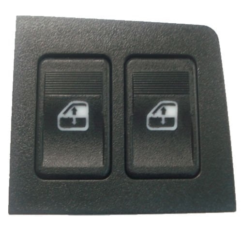 INTERRUPTOR BOTAO  DE VIDRO DUPLO UNO ELBA 85 04 - IM31650