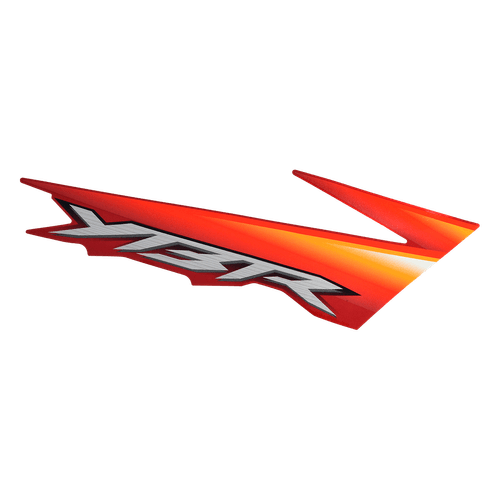 Faixa Adesivo Tampa Lateral Dir YBR 125 05 Vermelho Original Yamaha