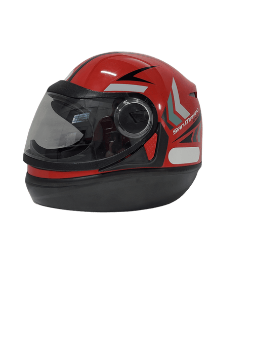 Capacete san marino speed one vermelho c/ preto 60