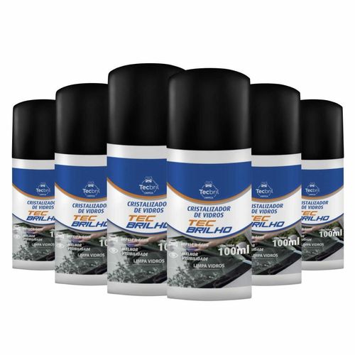 Cristalizador De Vidros 100ml Tecbril - 6 Peças