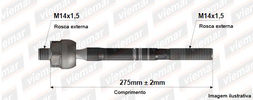 Barra Axial Cobalt 17 Prisma 17 Onix 17 Spin 17 (Eletric