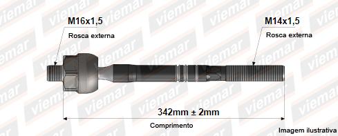 Barra Axial Golf 1997 A 1998 (Mecanismo Zf Hidr)