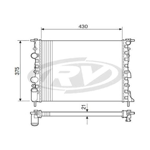 Radiador Renault Clio 1999 A 2008 Sem Ar