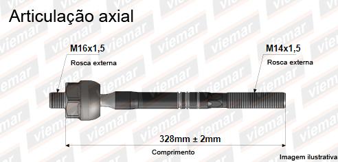 Barra Axial Cobalt 11 Spin 12 Prisma 13 Dir Esq Hidr