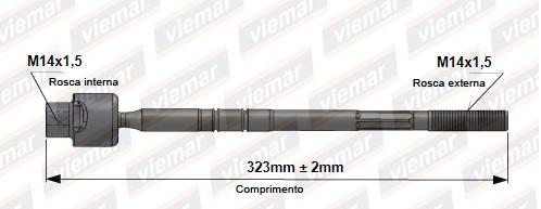 Barra Axial Corsa 94 01 Celta Montana 11 Femea Dir Mecanica