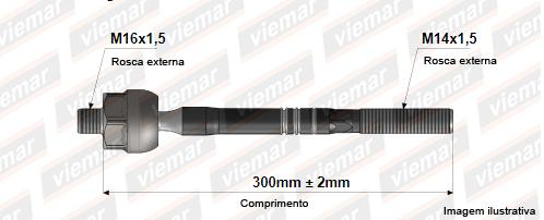 Barra Axial Gol Gv Polo 2002 Hidr Fox (Ponta Grossa)