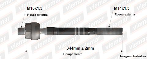 Barra Axial Vectra 97 C Direcao Hidraulica (Dhb)