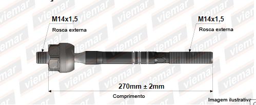Barra Axial Fiat Palio 2001 A 2016 Dir. Hidraulica