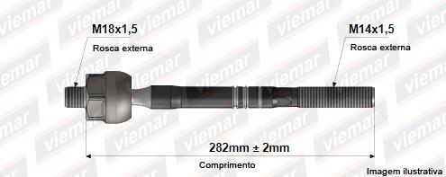 Barra Axial Astra 99 Zafira Vectra 06 C Direcao Hid Trw