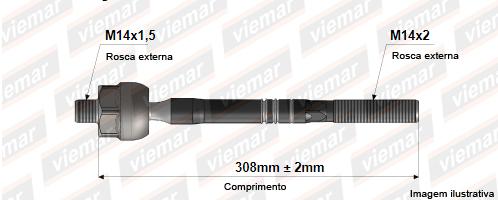 Barra Axial Fiesta Courier 97 Fiesta Street 02 07 Mec Hidr