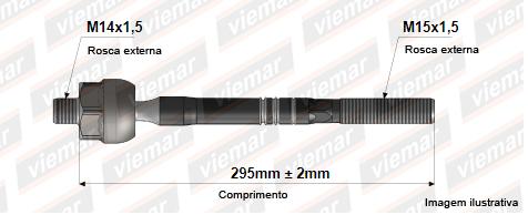 Barra Axial Toyota Hilux Sw4 05 15 Pickup 05 15 295Mm