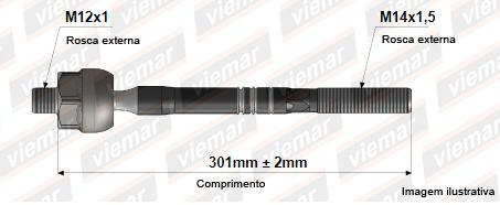 Barra Axial Renault Clio 1999 A 2012 Dir. Hidraulica