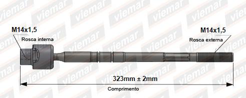 Barra Axial Corsa 94 01 Celta Montana 11 Femea Dir Mecanica