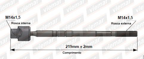 Barra Axial Fiat Uno 92 13 Femea