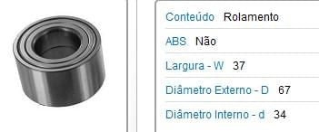 Rolam Roda Diant Corsa Novo Montana 10 Meriva