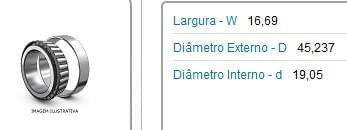 Rolam Roda Diant Externo Kombi Opala Ext (Tras Corcel Ii Ex