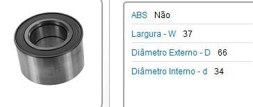 Rolam Roda Diant Corsa 94 Celta Agile 09 C S Abs